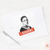 RBG: I DIssent スクエアシール (封筒)