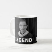 RBG "LEGEND" Mug (Ruth Bader Ginsburg) コーヒーマグカップ (正面左)