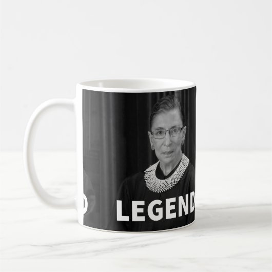 RBG "LEGEND" Mug (Ruth Bader Ginsburg) コーヒーマグカップ (左)
