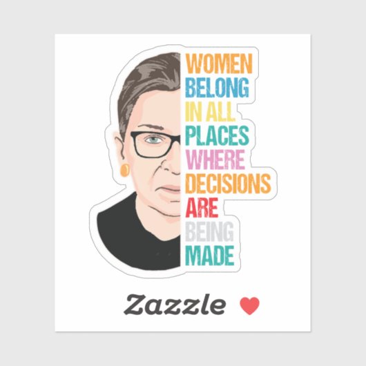 RBG、RBG引用文、ロス・バダー・ギンズバーグ シール (シート)