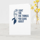 RBG Ruth Bader Ginsburg -フェミニズム カード (黄色い花)