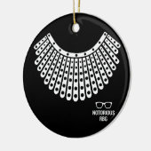 RBG、Ruth Bader Ginsburg、悪名高いRBG セラミックオーナメント (左)