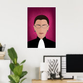 RBG (Ruth Bader Ginsburg) Icon Print -Print Only 1 ポスター (ホームオフィス)