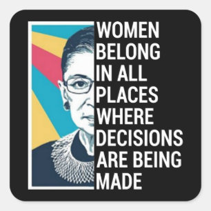 RBG、SCOTUS、Ruth Bader Ginsburg引用文 スクエアシール