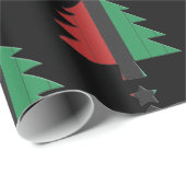 RBG UNIAアフリカ系アメリカ人クワンザクリスマスツリー ラッピングペーパー (ロールコーナー)