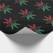 RBG UNIAアフリカ系アメリカ人クワンザ・スノーフレーク ラッピングペーパー (角)