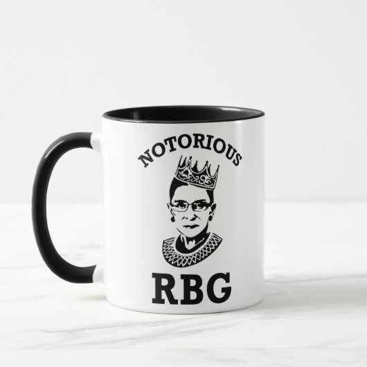 RBG Womens、悪名高いRbg、Ruth Bader Ginsburg Mug氏 マグカップ (左)