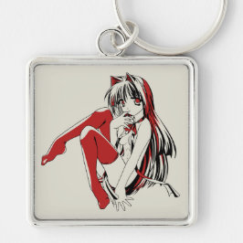 RBP, Neko the Sexy Anime Cat Girl Furry キーホルダー