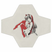 RBP, Neko the Sexy Anime Cat Girl Furry サッカーボール (フラット)