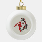 RBP, Neko the Sexy Anime Cat Girl Furry セラミックボールオーナメント (正面)