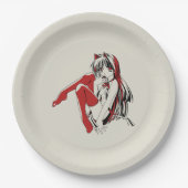 RBP, Neko the Sexy Anime Cat Girl Furry ペーパープレート (正面)