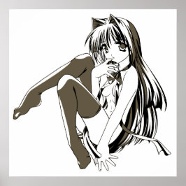 RBP, Neko the Sexy Anime Cat Girl Furry ポスター
