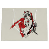 RBP, Neko the Sexy Anime Cat Girl Furry ラージペーパーバッグ (正面)