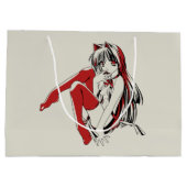 RBP, Neko the Sexy Anime Cat Girl Furry ラージペーパーバッグ (裏面)