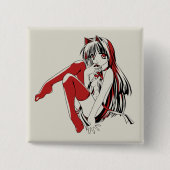 RBP, Neko the Sexy Anime Cat Girl Furry 缶バッジ (正面)