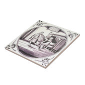 RBT01デルフトの聖書のマンガンの赤いセラミックタイル タイル (側面)