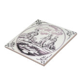 RBT02デルフトの聖書のマンガンの赤いセラミックタイル タイル (側面)