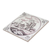 RBT03デルフトの聖書のマンガンの赤いセラミックタイル タイル (側面)