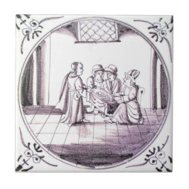 RBT15デルフトの聖書のマンガンの赤いセラミックタイル タイル