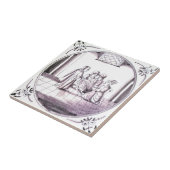 RBT15デルフトの聖書のマンガンの赤いセラミックタイル タイル (側面)