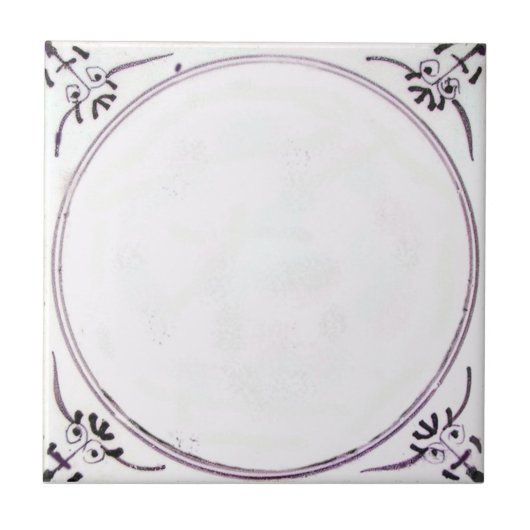 RBT18デルフトの聖書のマンガンの赤いセラミックタイル タイル (正面)