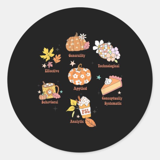 Rbt Aby Bcby Pecs 7挙動Therapiの次元 ラウンドシール (正面)