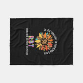 rbt sunflowerは日光の登録された行動である フリースブランケット (正面(横))