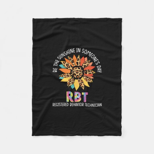 rbt sunflowerは日光の登録された行動である フリースブランケット (正面)