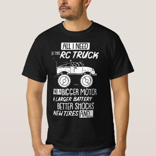 RCおもしろいレーシングRCトラック無線制御RCカーS Tシャツ (正面)