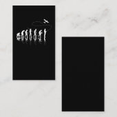 RCおもしろい航空機パイロット進化 名刺 (正面/裏面)