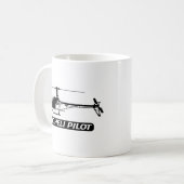 RCのヘリコプターのパイロット コーヒーマグカップ (正面左)