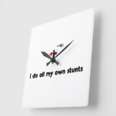 RCのヘリコプターの英雄 スクエア壁時計 (傾斜)