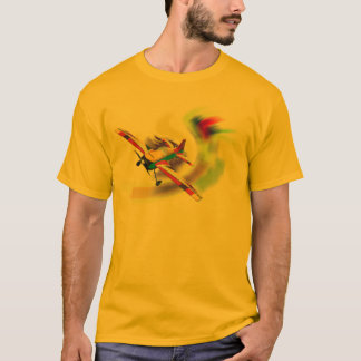 RCの波の航空機のスポーツの飛行機 Tシャツ