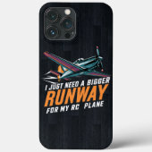 RCの飛行機に大きな滑走路が必要おもしろい Case-Mate iPhoneケース (裏面)