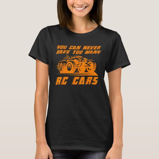 RCカーおもしろいレーシングギフトクールレースリモコン Tシャツ (正面)