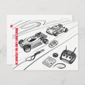RcカーとTransmiterその他のRCツール ポストカード (正面/裏面)