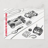 RcカーとTransmiterその他のRCツール ポストカード (正面)