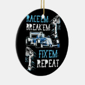 RCカーのリモートコントロールレーシングレース彼らは彼らを裏切る セラミックオーナメント (右)