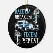 RCカーのリモートコントロールレーシングレース彼らは彼らを裏切る セラミックオーナメント (左)