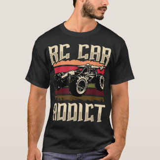Rcカーレーシングラジオ制御ヴィンテージ車おもしろい Tシャツ