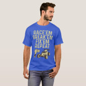 RCクールデザイン女子男性へRCレーシングレース恋人 Tシャツ (正面フル)