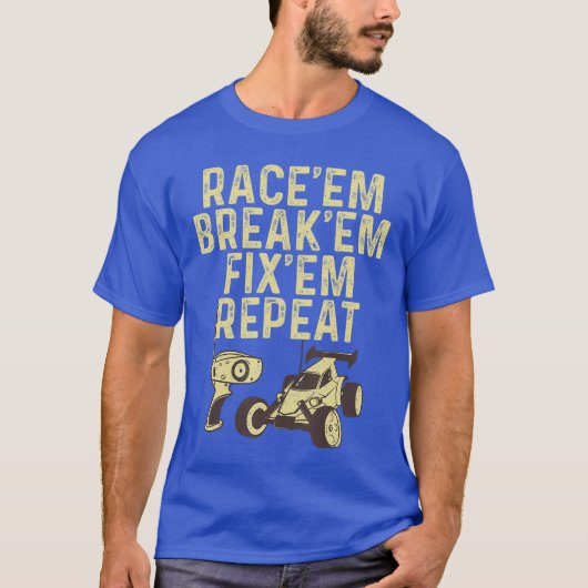 RCクールデザイン女子男性へRCレーシングレース恋人 Tシャツ (正面)