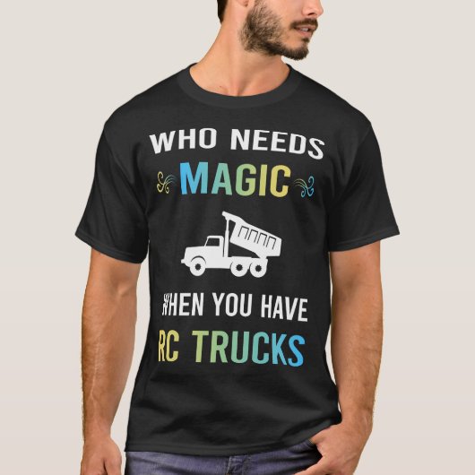 RCトラック トラック に魔法を Tシャツ (正面)