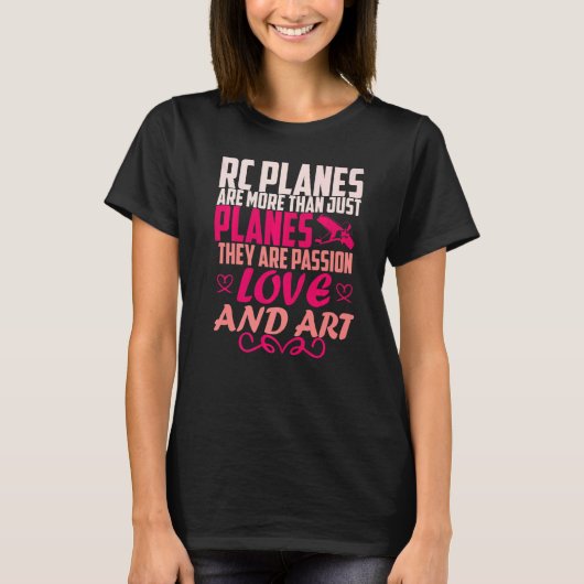 Rcパイロット模型飛行機パイロット模型飛行Rc航空機 Tシャツ (正面)