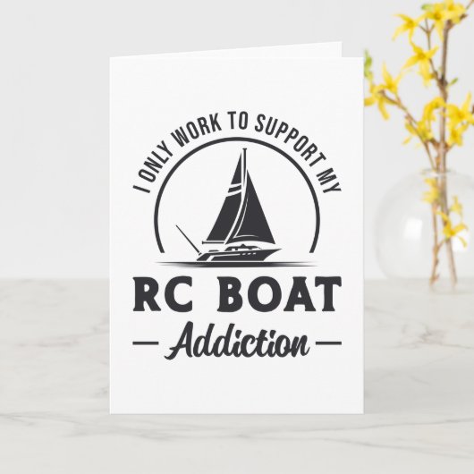 RCボート中毒遠隔モデル無線RCボート カード (黄色い花)