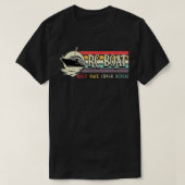 RCボート構築レースのクラッシュを繰り返しリモートヴィンテージRC Tシャツ (デザイン正面)