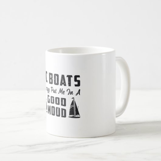RCボート良いムードのラジオモデルRCボートに私を入れた コーヒーマグカップ (正面右)