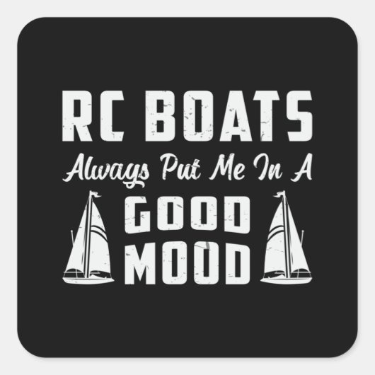 RCボート良い気分のモデルに私を入れおもしろいたRCボート スクエアシール (正面)
