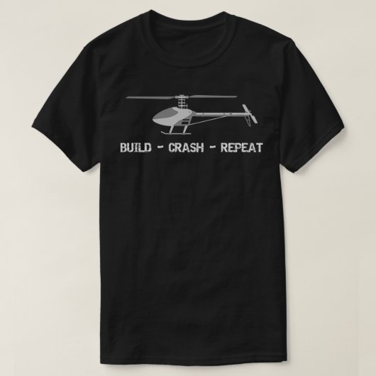 RCモデル建物遠隔操縦ヘリコプターブイ Tシャツ (デザイン正面)