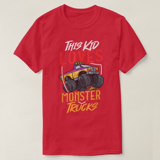 Rcモンスタートラック遠隔制御車 Tシャツ (デザイン正面)